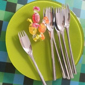 6 Dessert Forks Italian Zani 'Instrumenta'